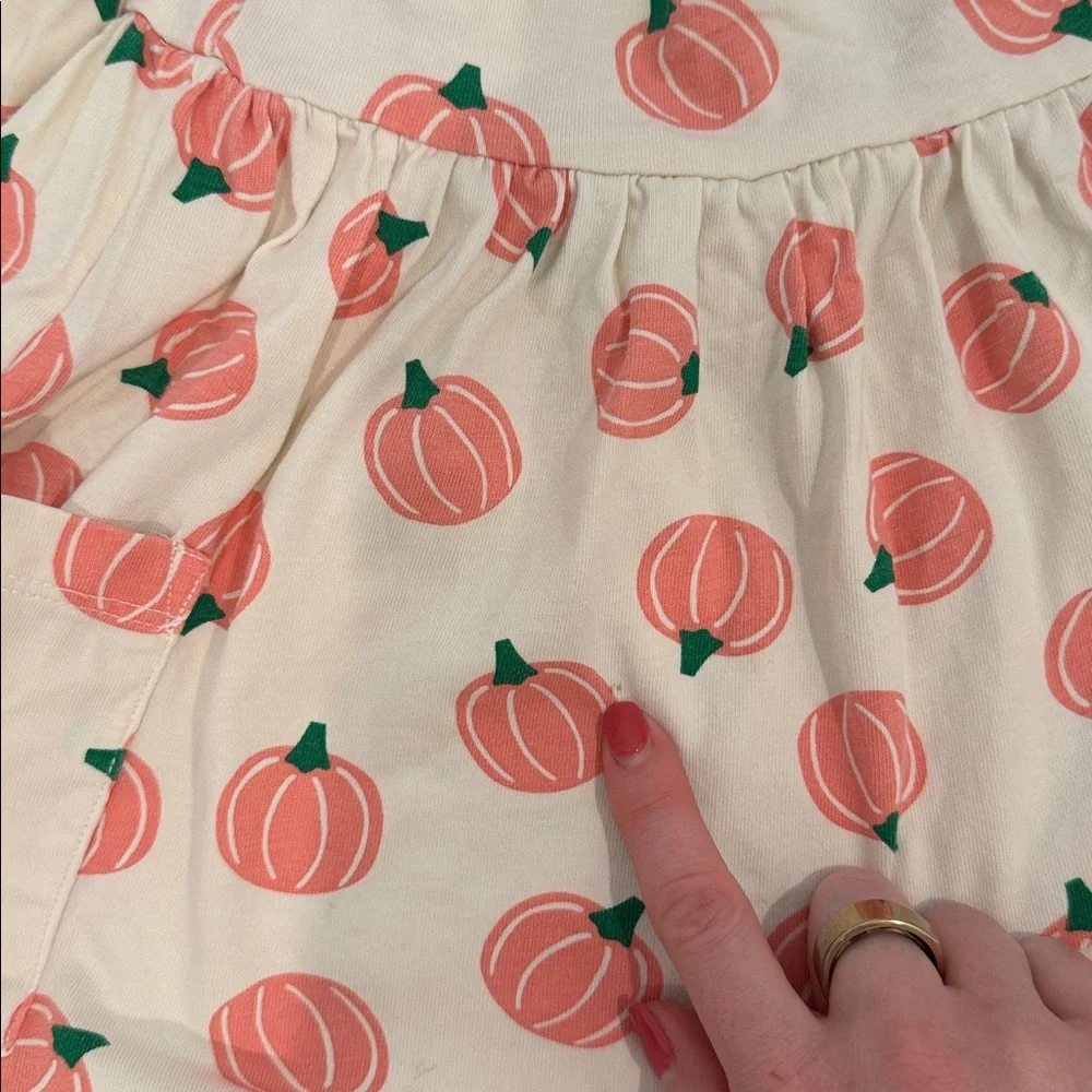 Hanna Andersson pink pumpkin print dress